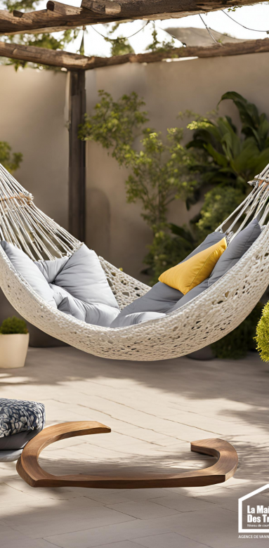 Hamac pour une touche de relaxation supplémentaire.