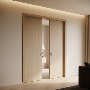 Porte double galandage