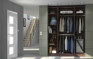 Aménager un dressing dans une entrée