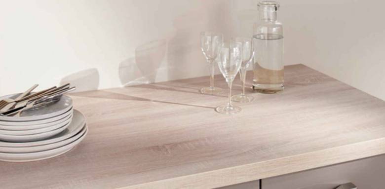 Plan de travail stratifié, imitation bois, Leroy Merlin