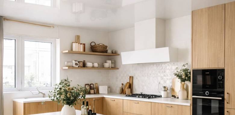 Plafond tendu dans la cuisine - Nantes 44