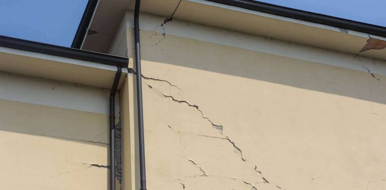 Fissures depuis toiture