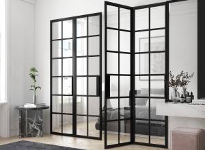 Une porte verrière intégrée à une verrière à Tours (37).