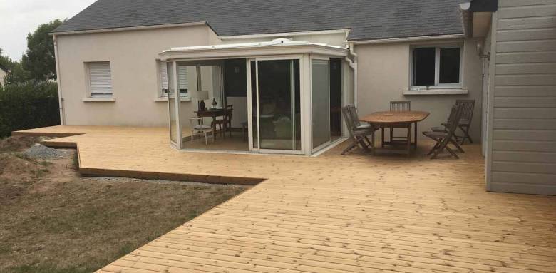 Aménagement de terrasse en bois - Nantes 44