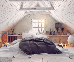 Chambre parentale combles Sud Gironde