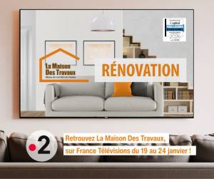 Sponsoring TV La Maison des Travaux Janvier 2026 France 2