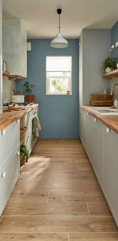 Aménagement de cuisine-couloir à paris 17 18