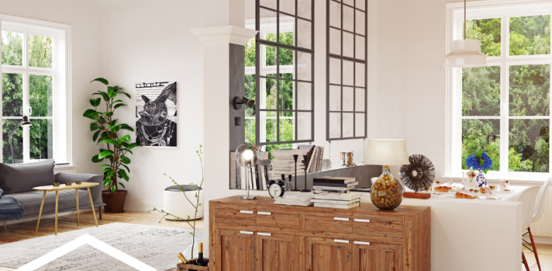 Séparation des pièces sans cloison