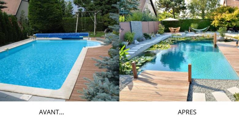 Rénovation et transformation piscine avant-après - Rochefort 17