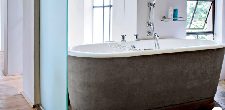 Baignoire en tadelakt