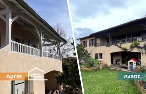 Rénovation et valorisation immobilière à Francheville 69340 - extérieur maison