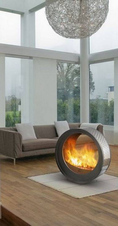 Cheminée "Œuvre d'art design"