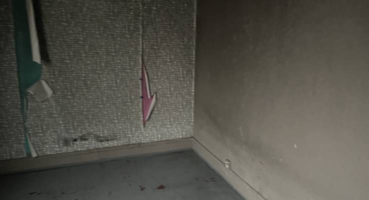 Chambre de l'appartement incendié