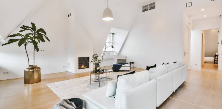 aménagement des combles salon à paris 17