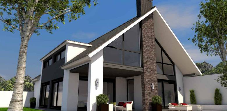 rénovation d'une maison dans les monts du Beaujolais avec modernisation de la cheminée  