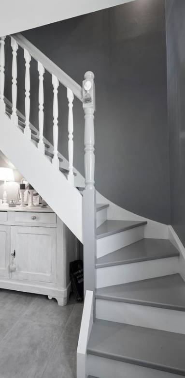Escalier repeint