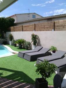 Mur en cloture en bois