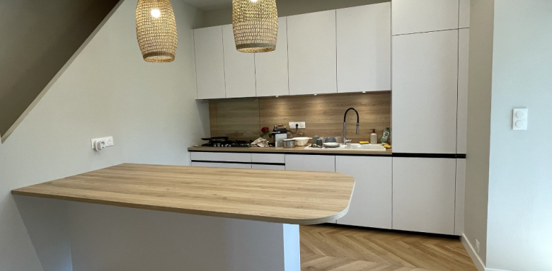 Rénovation cuisine avec son ilot central - Nantes 44