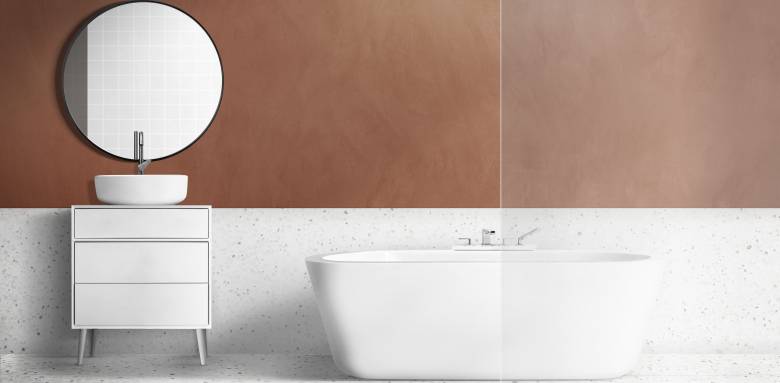 Décoration de salle de bain en tadelakt - Lille 59