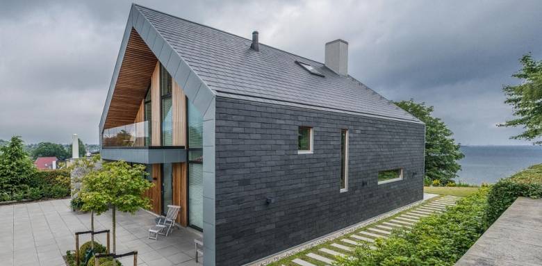 Bardage rapporté en ardoise naturelle