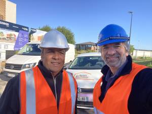 Visite d'un chantier d'un futur partenaire La Maison Des Travaux Marcq-en-Baroeul 