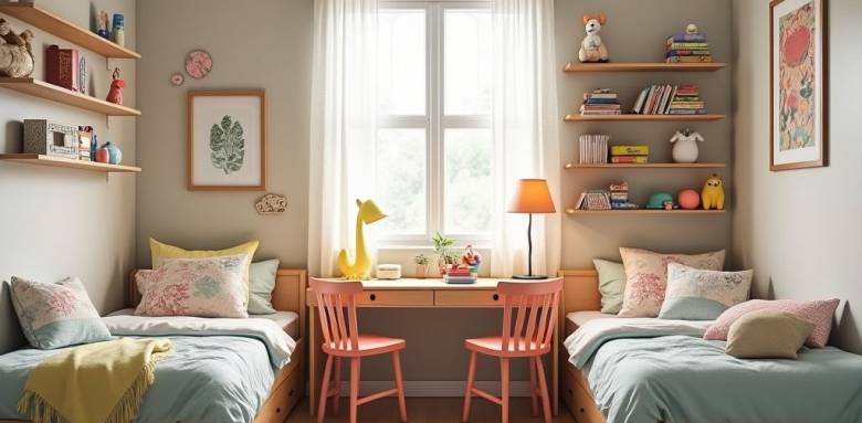 Agencement d’une chambre pour deux enfants : optimiser l’espace avec style  à Paris  