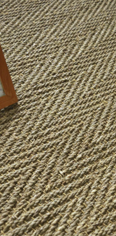 Jonc de mer tissé en chevron -décoweb