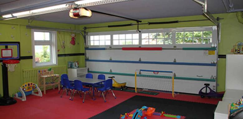 garage en salle de jeux enfants ou adultes
