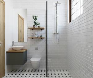 Petite salle d'eau à Paris 