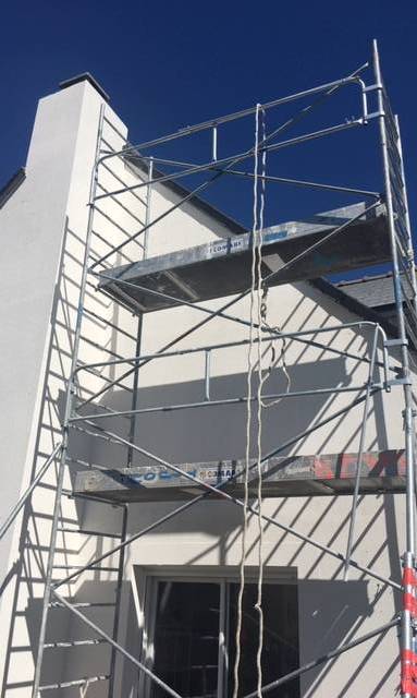 Travaux de ravalement de façade de maison en cours - Nantes 44000 44200