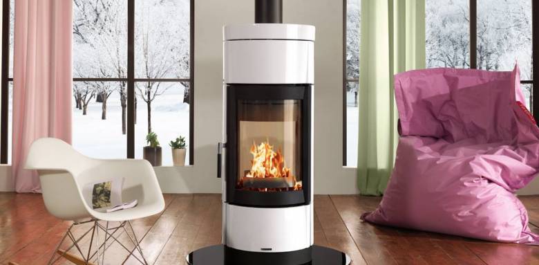 poêle à bois central