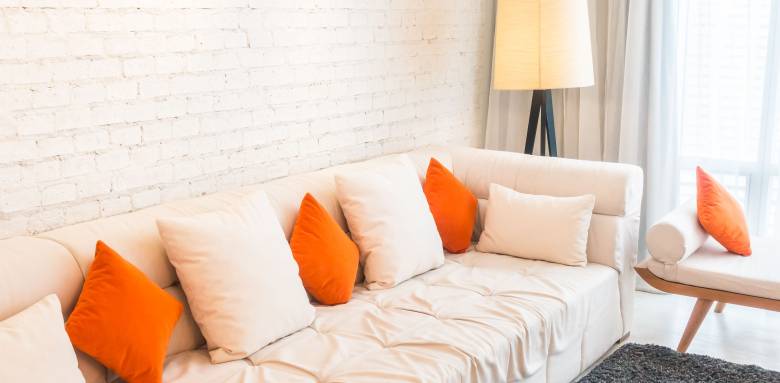 Mobilier couleur pêche en décoration d'intérieur - Cholet 49