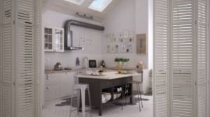 Cuisine ouverte style Scandinave