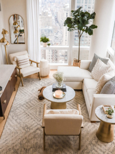 4 astuces pour aménager un salon en longueur (photo : Pinterest)