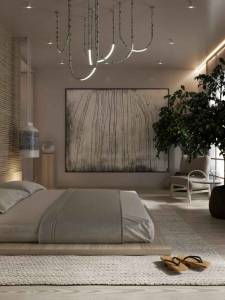 chambre style wabi-sabi