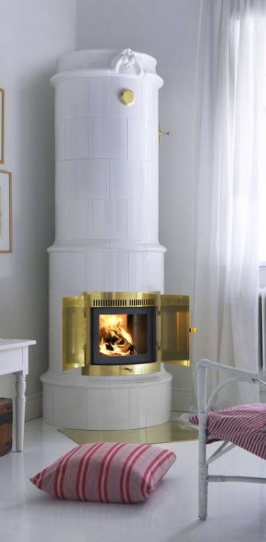 Poêle à bois style scandinave