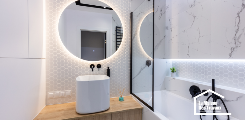 Rénovation petite salle de bains Meyzieu