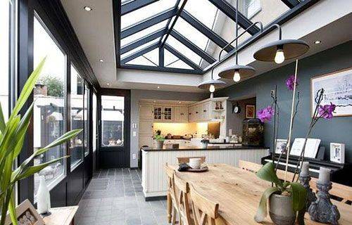 Vue d'ensemble sur une verrière de toit