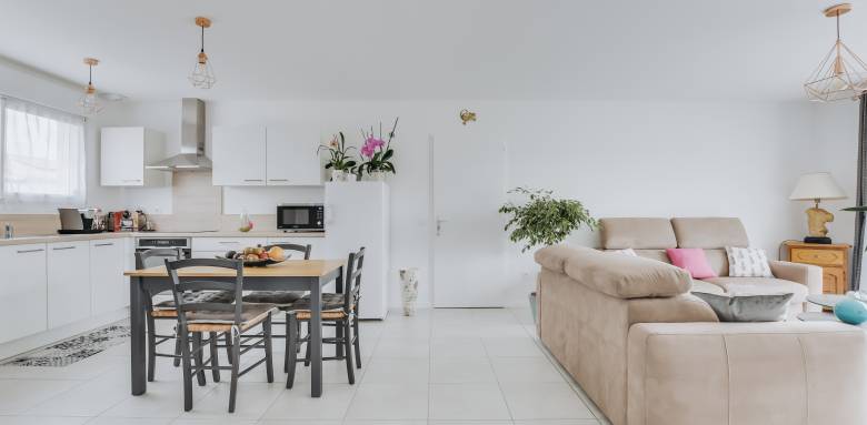 Réagencement intérieur d'une maison avec ouverture de cuisine sur le salon - Nantes 44