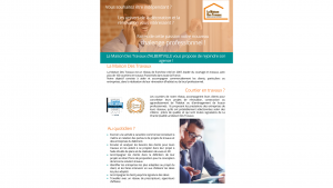 Plaquette offre d'emploi 