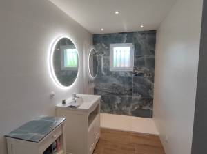 Rénovation d’une petite salle de bain à Voiron dans un appartement