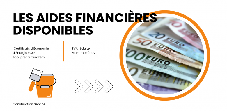 Aides financières 👉 Découvrez toutes les aides disponibles (MaPrimeRénov’, CEE, éco-prêt…) et maximisez vos économies grâce à l’accompagnement de votre courtier.
