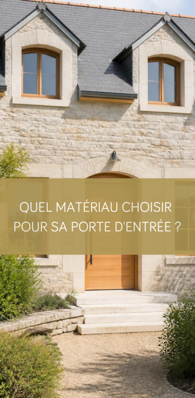 Porte d’entrée en bois d’une maison rénovée à Vannes