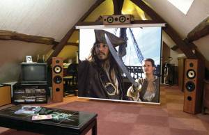 Combles aménagées en home cinéma