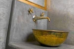 tadelakt dans une salle de bain