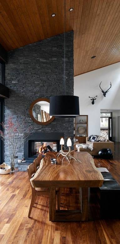 Une salle à manger majestueuse dans une demeure des Yvelines - Le Chesnay