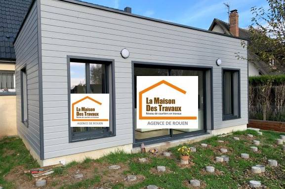 Extension Ossature Bois La Maison des Travaux Rouen