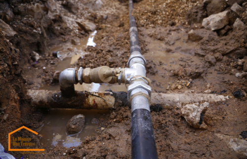 récupérateur d’eau enterré tuyau