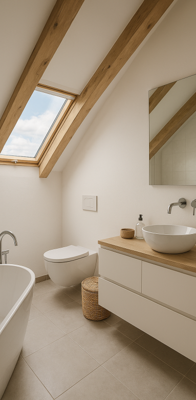 salle de bain sous combles