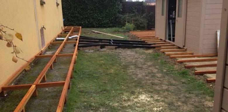 Préparation de terrasse périphérique 